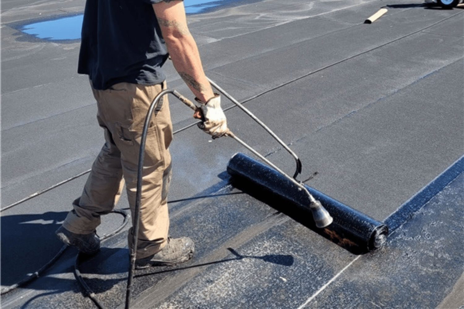flat roof coating